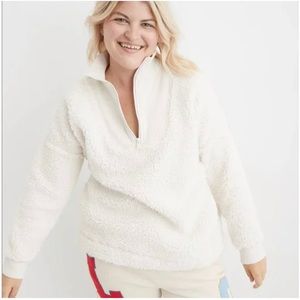 Aerie dream Sherpa quarter zip sweatshirt